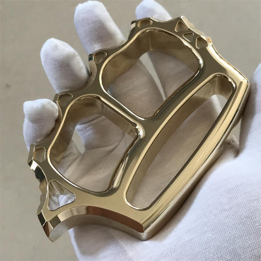 Thickened Solid Brass Knuckle Dusters Outdoor EDC Tool