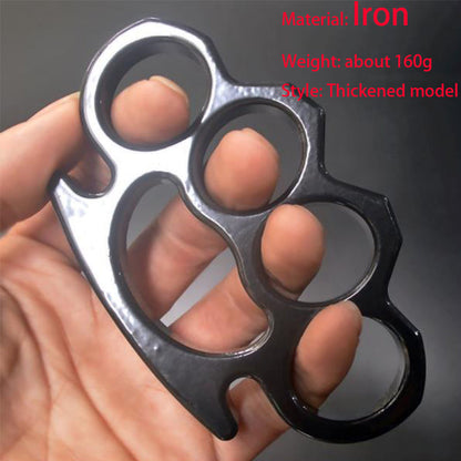 Iron Four Finger Outdoor Pocket EDC Knuckle Dusters