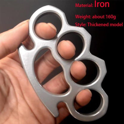 Iron Four Finger Outdoor Pocket EDC Knuckle Dusters