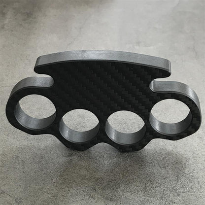 Classic Carbon Fiber Lightweight Knuckle Dusters Outdoor Tool