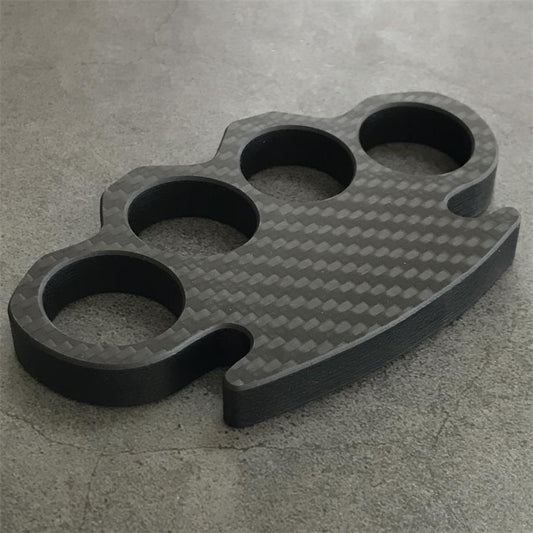 Classic Carbon Fiber Lightweight Knuckle Dusters Outdoor Tool