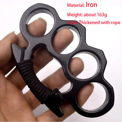 Iron Four Finger Outdoor Pocket EDC Knuckle Dusters