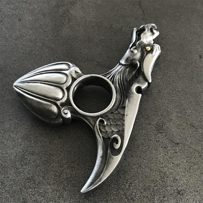EDC Creative Knuckle Duster Dragon Pattern Tool