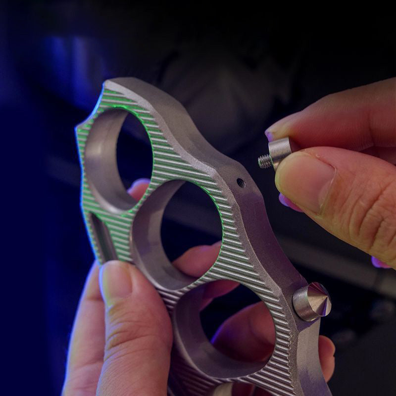Emergency Self‑Defense Knuckle Duster Detachable Window Punch Tool