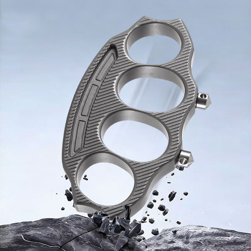 Emergency Self‑Defense Knuckle Duster Detachable Window Punch Tool