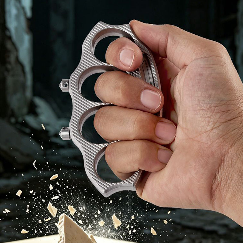 Emergency Self‑Defense Knuckle Duster Detachable Window Punch Tool