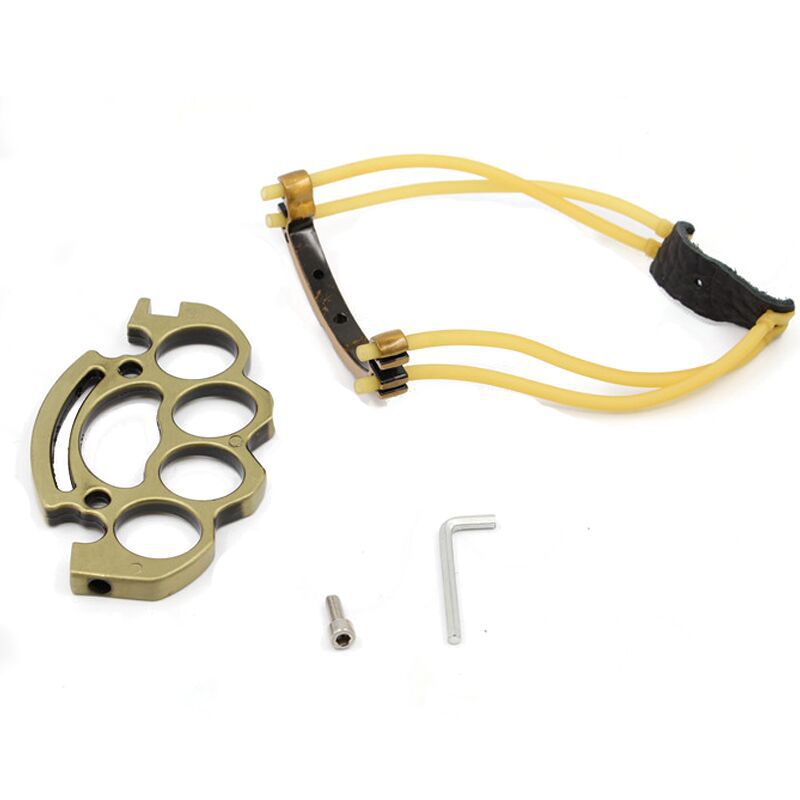 Multi-function Outdoor Four-finger Knuckle Dusters Slingshot