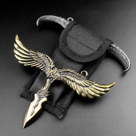 Outdoor Eagle Sheep Shape Travel Keychain Knuckle Dusters
