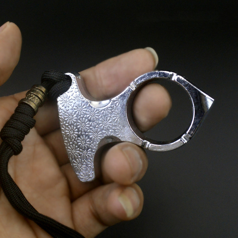 Thickened Zinc One Finger EDC Knuckle Dusters
