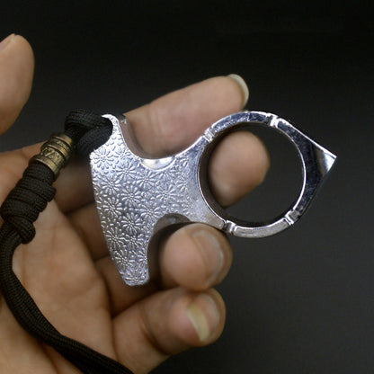 Thickened Zinc One Finger EDC Knuckle Dusters