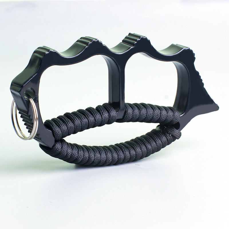 Zinc Alloy Two Finger Big Hole Paracord EDC Knuckle Dusters