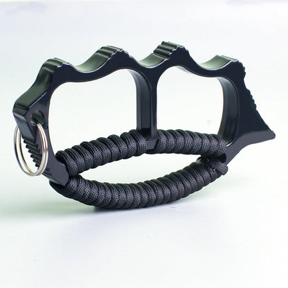 Zinc Alloy Two Finger Big Hole Paracord EDC Knuckle Dusters