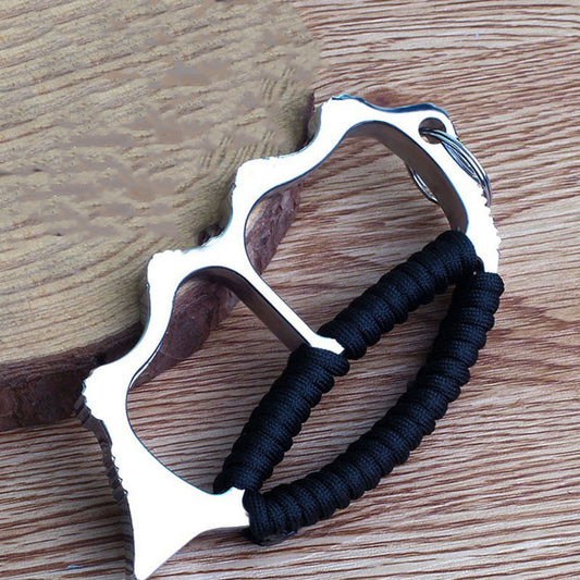 Zinc Alloy Two Finger Big Hole Paracord EDC Knuckle Dusters