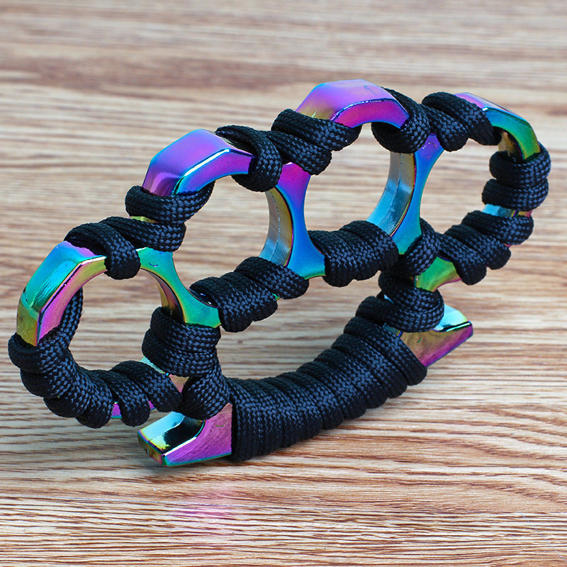 Dazzle Colorful Thickened Four Finger Outdoor Knuckle Dusters