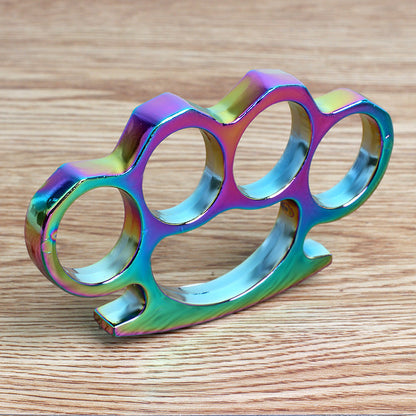 Dazzle Colorful Thickened Four Finger Outdoor Knuckle Dusters