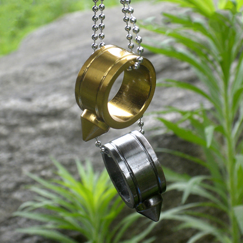 One Finger Ring Pendant Pocket EDC Knuckle Dusters