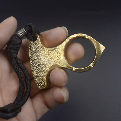 Thickened Zinc One Finger EDC Knuckle Dusters
