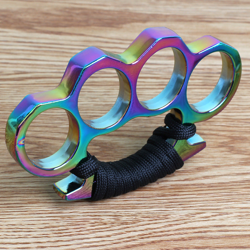 Dazzle Colorful Thickened Four Finger Outdoor Knuckle Dusters