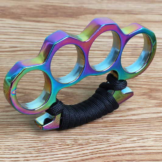 Dazzle Colorful Thickened Four Finger Outdoor Knuckle Dusters