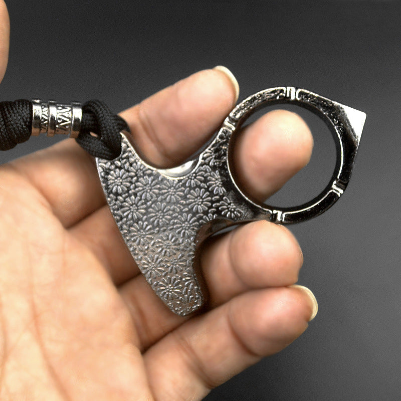 Thickened Zinc One Finger EDC Knuckle Dusters