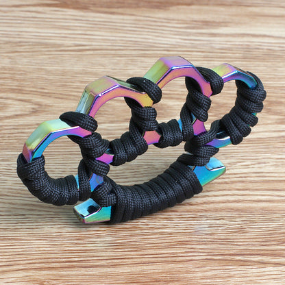 Dazzle Colorful Thickened Four Finger Outdoor Knuckle Dusters