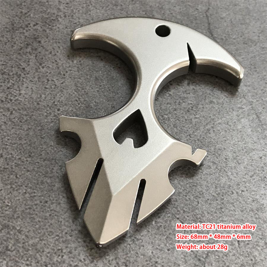 TC21 Titanium Decoration Outdoor Portable Knuckle Dusters