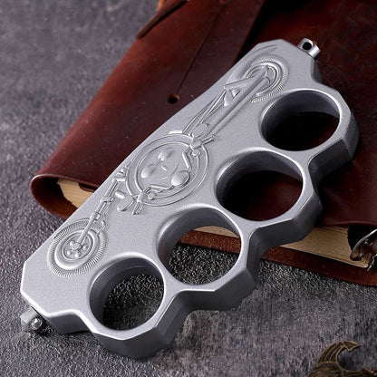 Thickened Zinc Alloy Knuckle Dusters Creative Pattern Outdoor