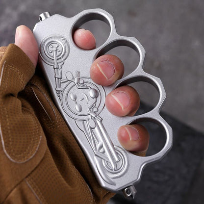 Thickened Zinc Alloy Knuckle Dusters Creative Pattern Outdoor