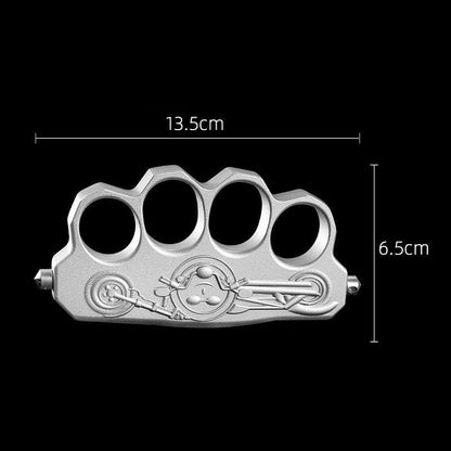 Thickened Zinc Alloy Knuckle Dusters Creative Pattern Outdoor