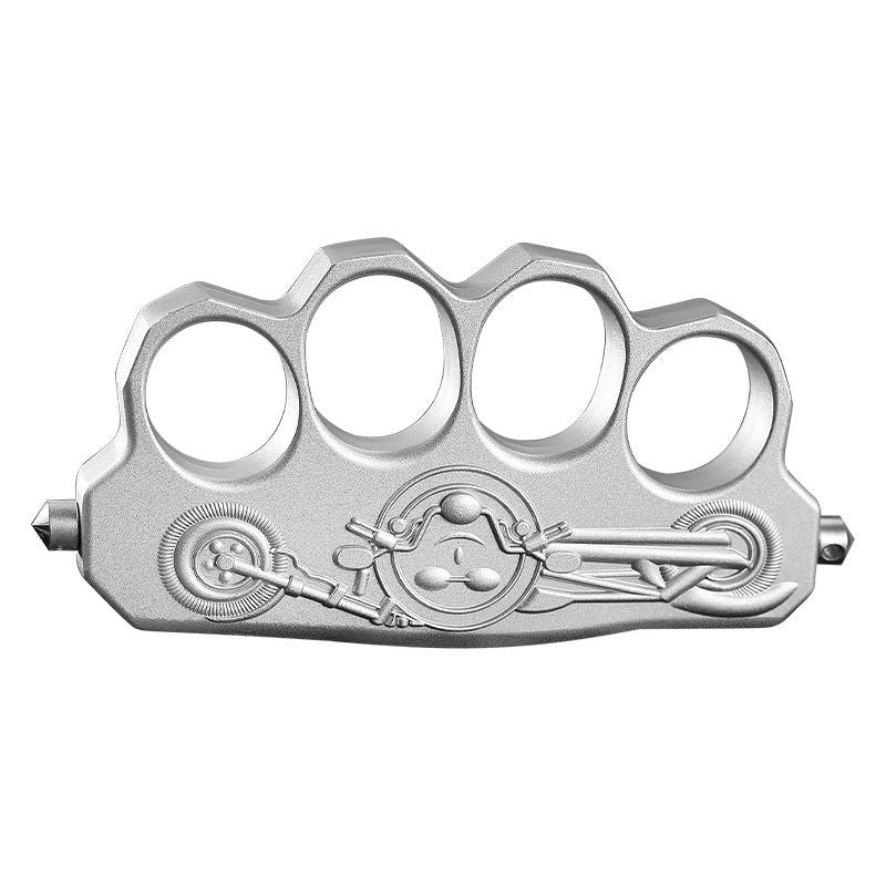 Thickened Zinc Alloy Knuckle Dusters Creative Pattern Outdoor