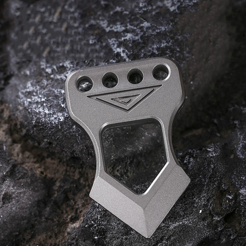 Mini Light Portable Knuckle Dusters Backpack EDC Keychain Pendant