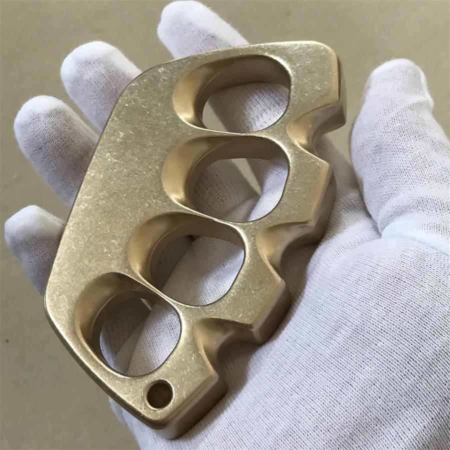 Big Hole Creative Brass Knuckle Dusters Outdoor Tool