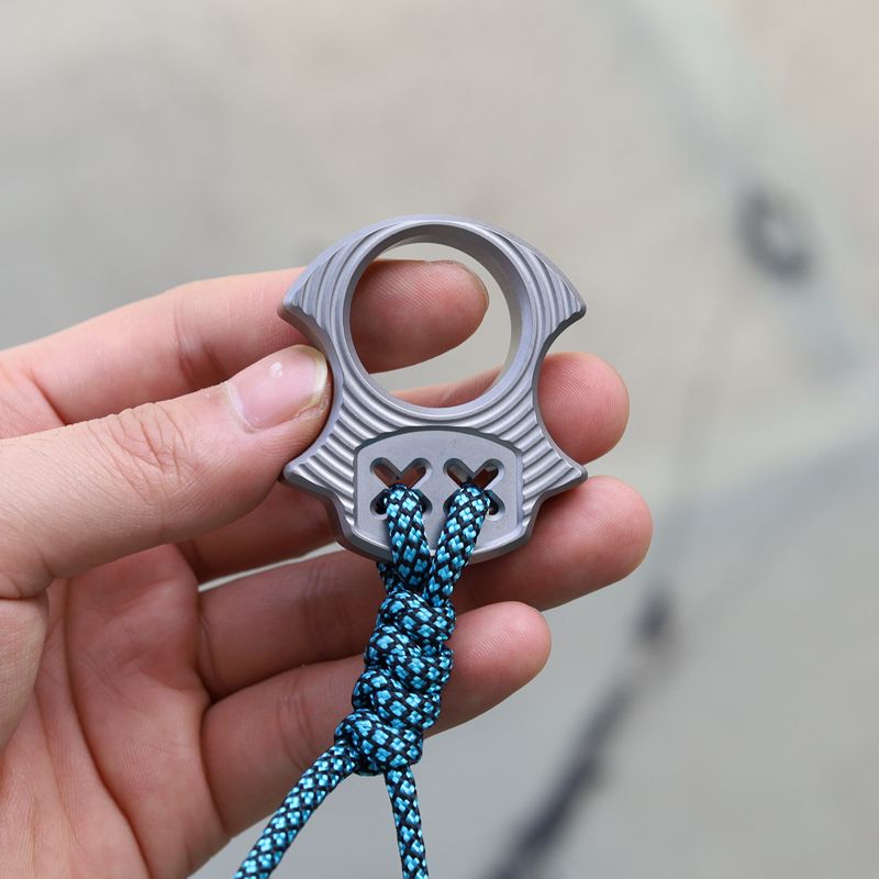 Multi-style Mini EDC Knuckle Dusters ecoration Tool with No Lanyard