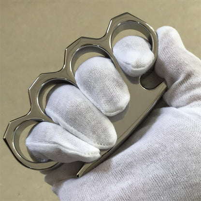 Classic Mirror Steel Knuckle Dusters with Chamfering Design Outdoor Tool