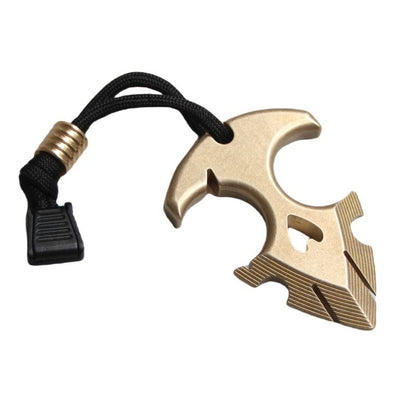 Outdoor Brass Decoration Knuckle Dusters EDC Keychain Portable Backpack Pendant Tool