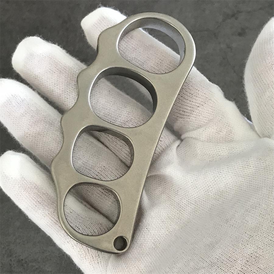 Medium Titanium Pea Knuckle Dusters EDC Outdoor Tool