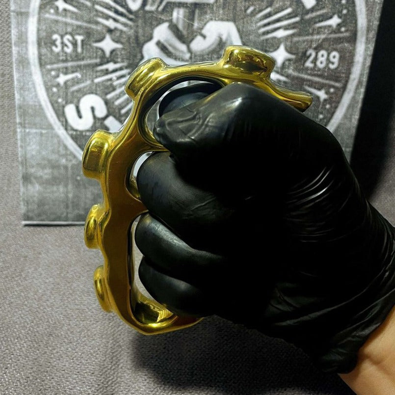 Creative Brass Knuckle Dusters Solid EDC Right Hand Outdoor Tool