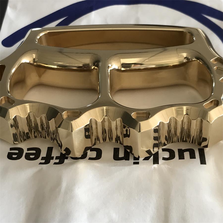 Thickened Solid Brass Knuckle Dusters Outdoor EDC Tool