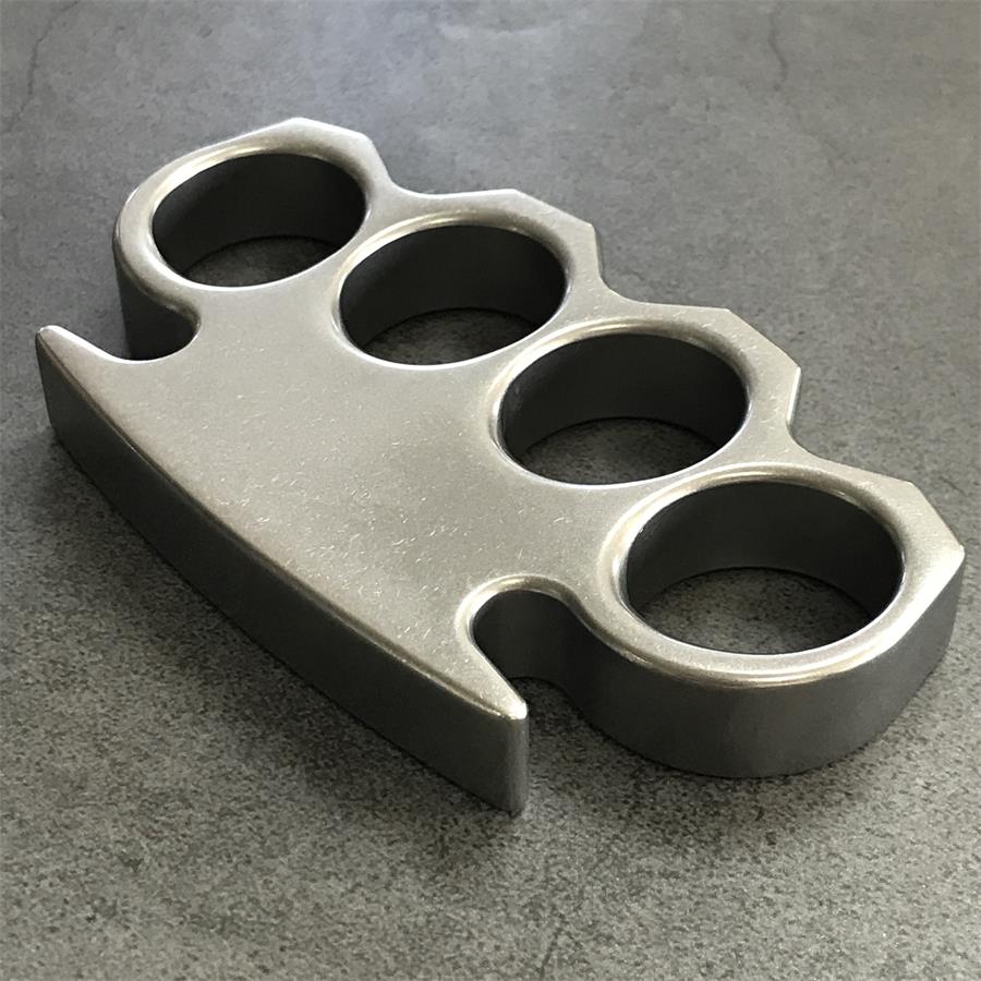 The KING Stonewashed Steel Knuckle Dusters Outdoor Tool
