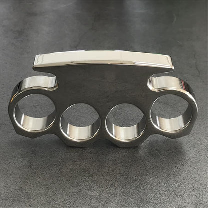 Classic Mirror Steel Knuckle Dusters with Chamfering Design Outdoor Tool