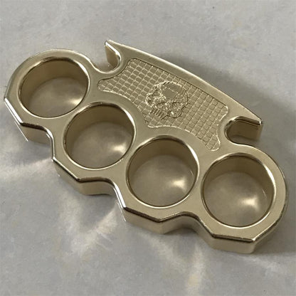 Classic Mini Skull Brass Knuckle Dusters Outdoor EDC Tool