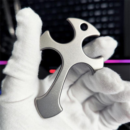 Outdoor Titanium Cross Pendant Knuckle Dusters