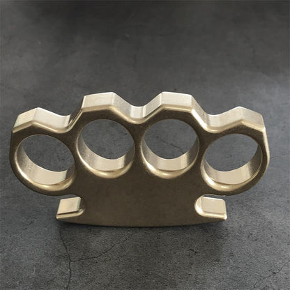 Stonewashed Classic Brass Knuckle Dusters Outdoor Tool