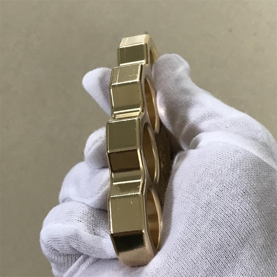 Classic Mini Skull Brass Knuckle Dusters Outdoor EDC Tool