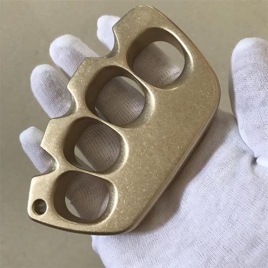 Big Hole Creative Brass Knuckle Dusters Outdoor Tool