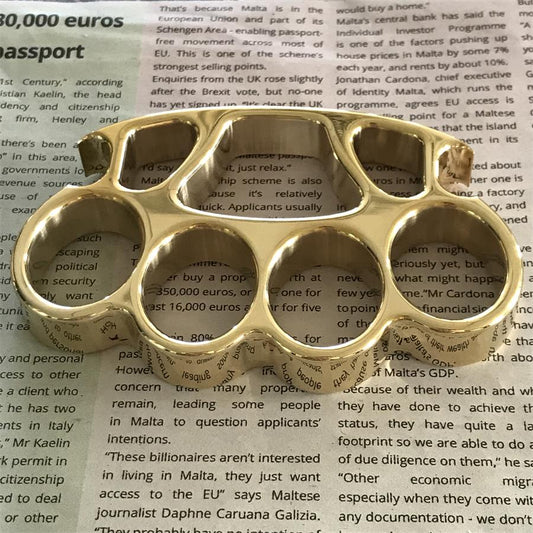 Outdoor Tool with Mirror Surface Knuckle Dusters Bottle Opener Savage EDC