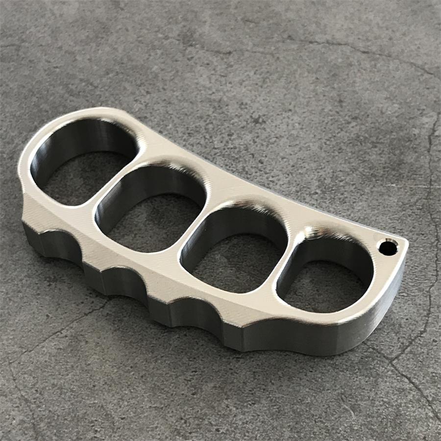 Titanium Pea Knuckle Dusters with Surface Texture Design EDC Tool