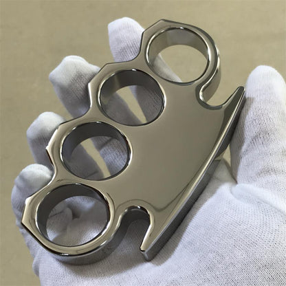 Classic Mirror Steel Knuckle Dusters with Chamfering Design Outdoor Tool