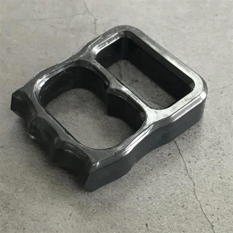 Two-hole Mini Plastic Knuckle Dusters Backpack Pendant