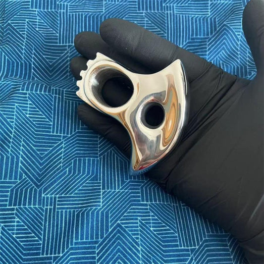 Multi-curved Design Hand-polished Right-handed Knuckle Dusters Single-hole Outdoor Tool